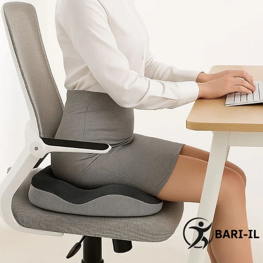 כרית ישיבה אורתופדית ארגונומית לגב התחתון והאגן - BARI-IL