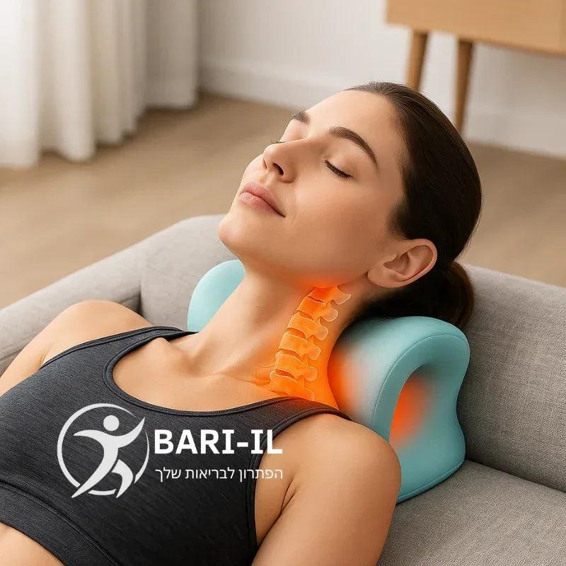 BARI-IL NeckCare – מכשיר עיסוי צוואר עם חימום ומתיחה - BARI-IL
