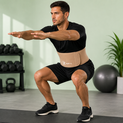 Bari-il Spine Flex | חגורת גב אורתופדית לגב תחתון לתמיכה יומיומית וספורט