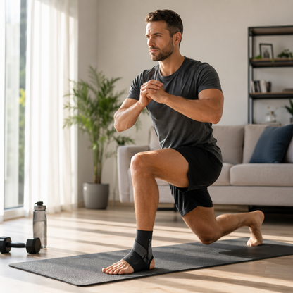 Bari-il Ankle-X | מגן קרסול מייצב עם רצועות הידוק כפולות במבנה כפול