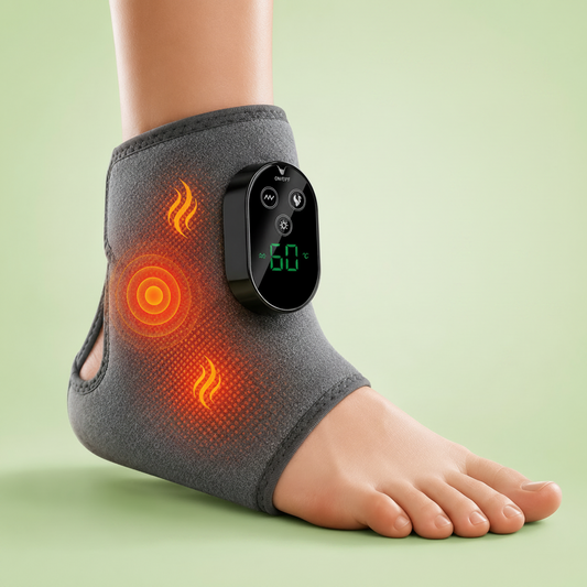 Bari-il Ankle-Care | שרוול חימום ועיסוי אורתופדי לקרסול וכף הרגל להקלה על דלקות ודורבן