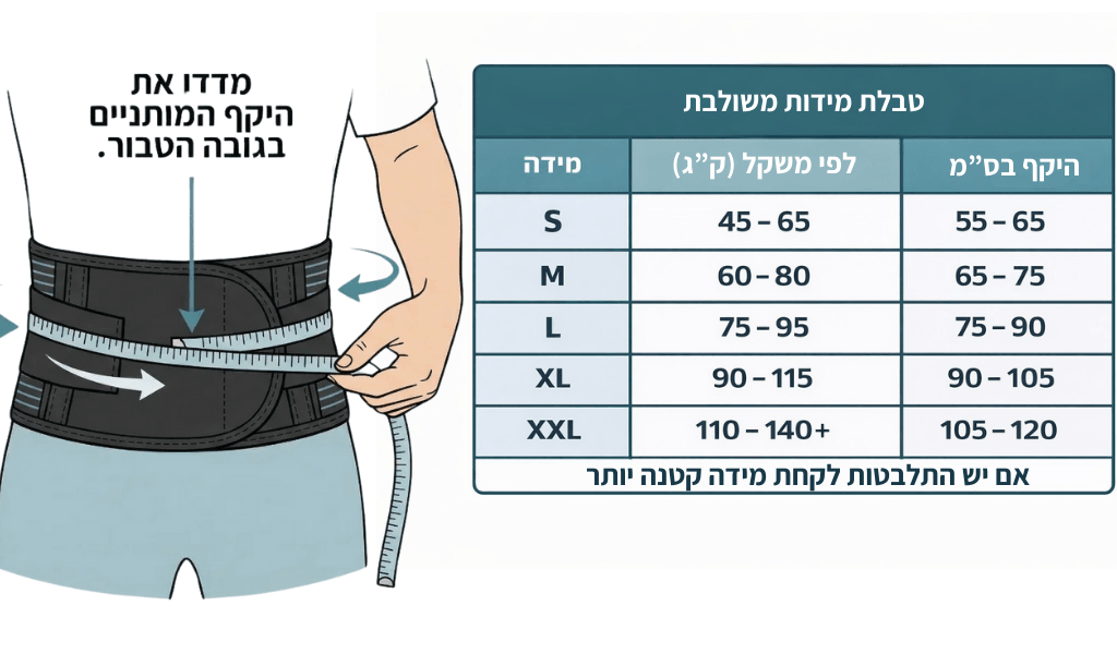 Bari-il Spine-Guard | חגורת גב מקצועית לתמיכה מותנית והקלה על עומסים